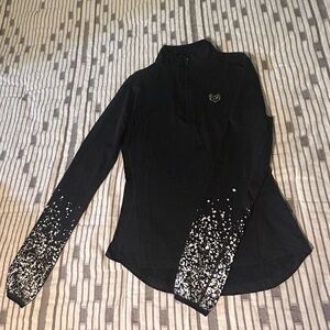 Pink Soda Sport Fitness Women’s 1/4 Zip Pullover Sweatshirt with Leggings